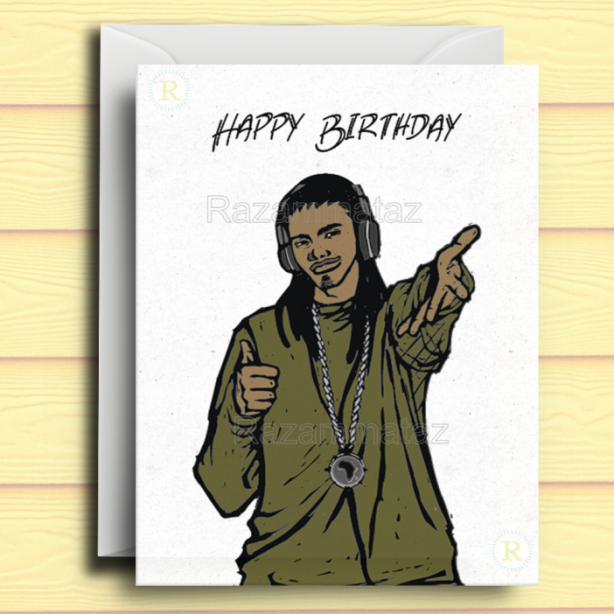 Black Boy Birthday Card I